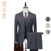 Fitṡ Luxury Genuine Groom Wedding Dress Blazer Suits for Business,Classic Fit Vest Trousers,Fits Athletic with Broad Shoulders